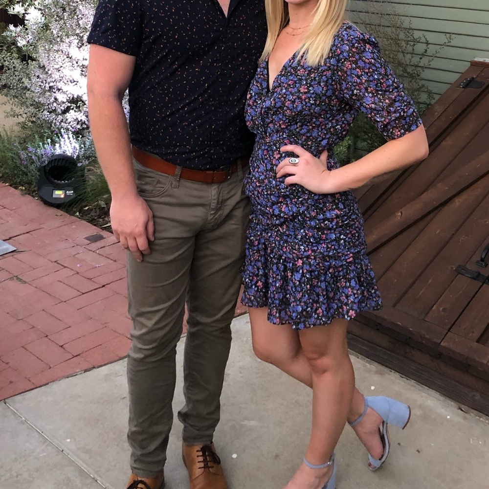 Floral Ruched Mini Dress - Picture 5 of 5